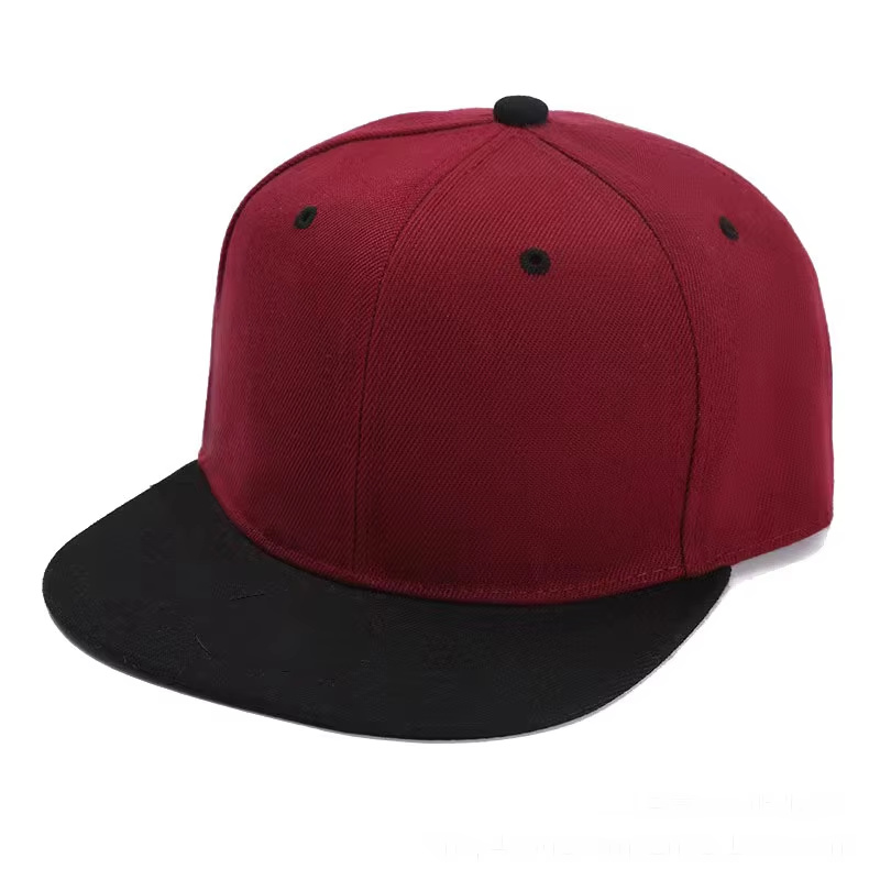 Two-tone Flat-brim Cap
