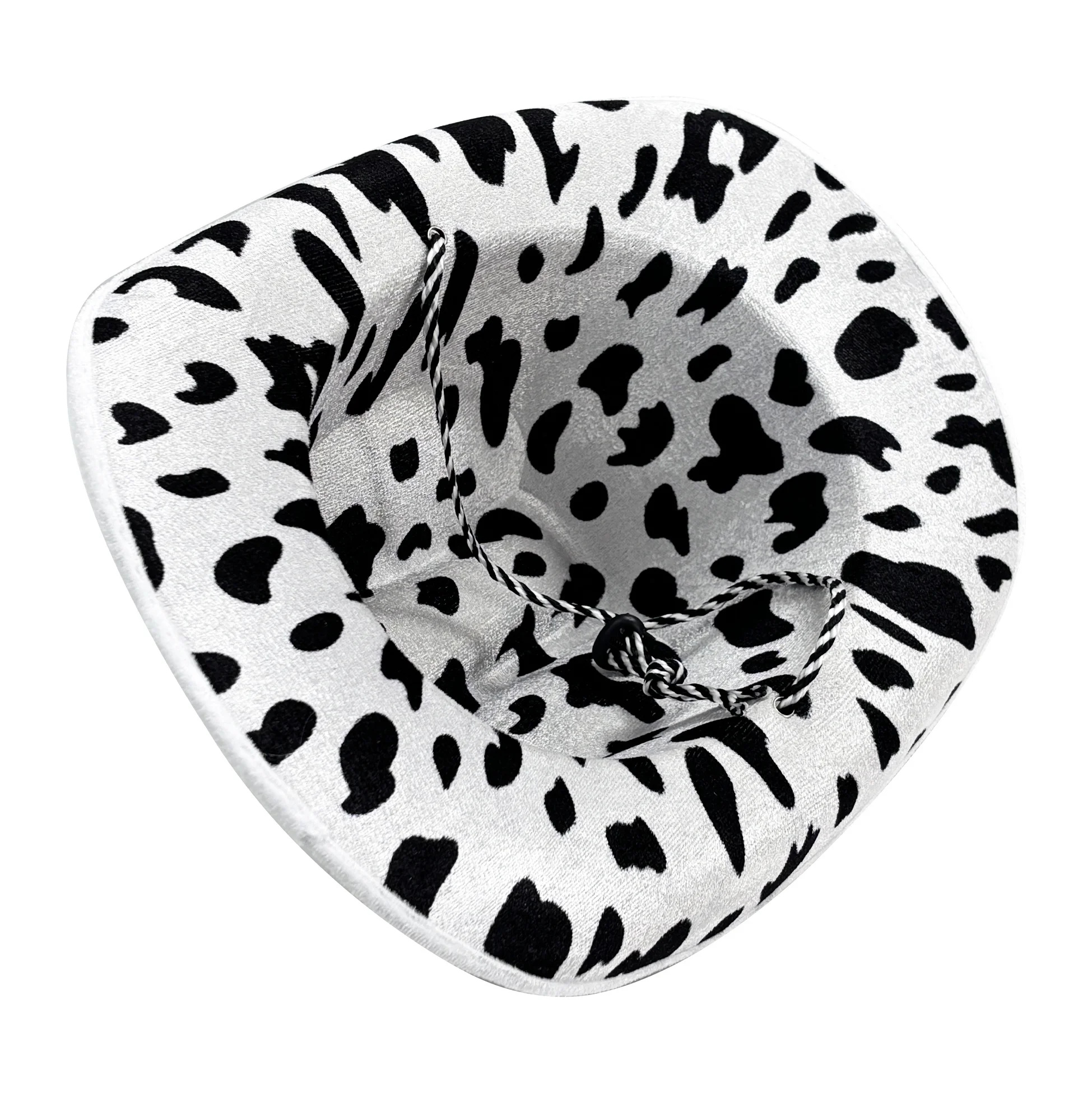 Cow-print Western Hat